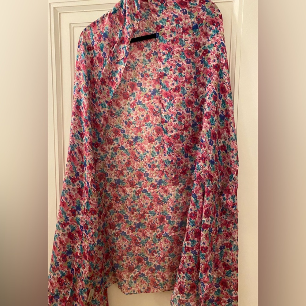 Bindya New York brand large floral scarf
